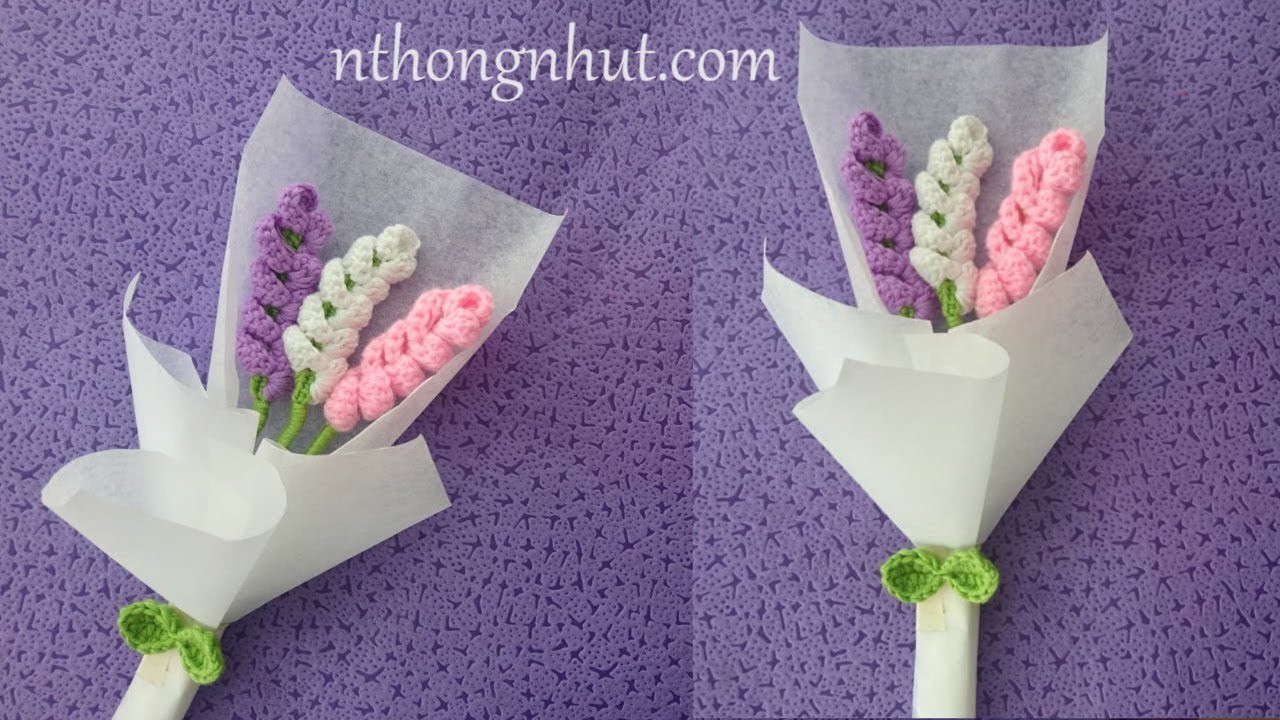 [ENG SUB] How to Crochet a Lavender Flower. ROSA TEJIDA A CROCHET. Crochet Flower With Michelle