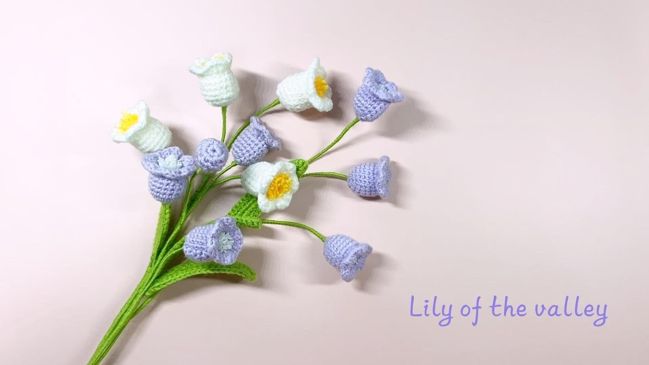 【Flower crochet】Lily of the valley-one ( flower part).How to crochet the flowers