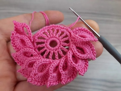 How to Crochet a Beautiful Flower Pattern Lace | Step-by-Step Tutorial for Beginners