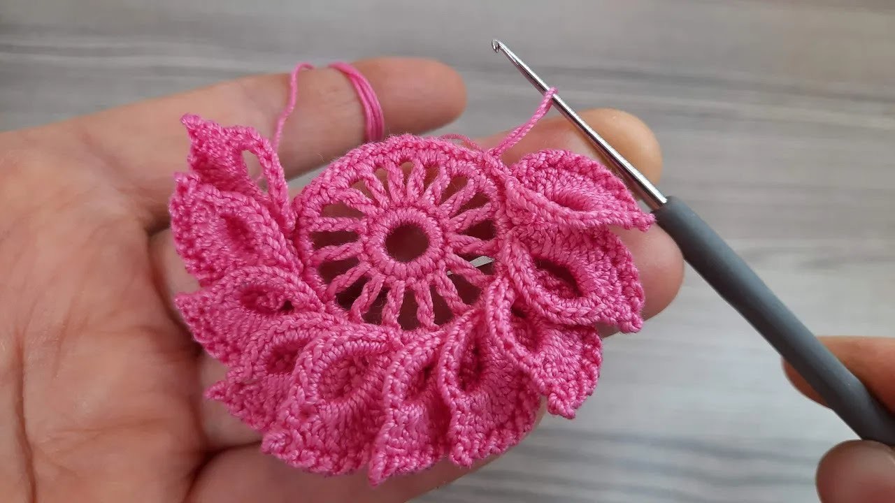 How to Crochet a Beautiful Flower Pattern Lace | Step-by-Step Tutorial for Beginners