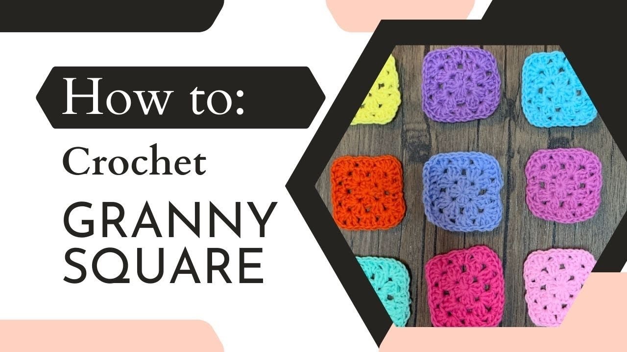 How to Crochet a Granny Square | 3 rows only