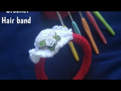 How to crochet a hair band. crochet tiny hat#amigurumi #new  #crochet old hair band #recycling ide
