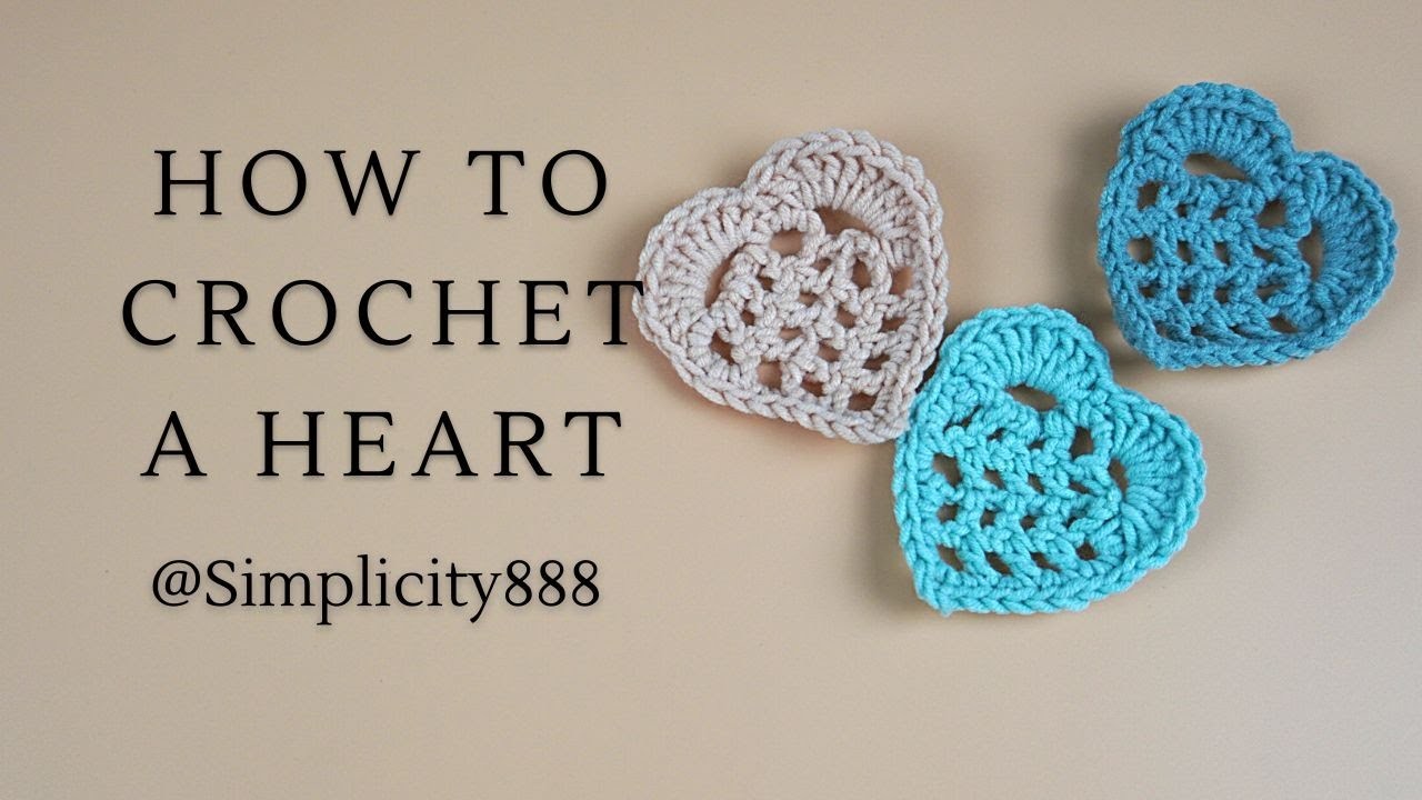 ❤️How to Crochet A Heart for Valentine's Day