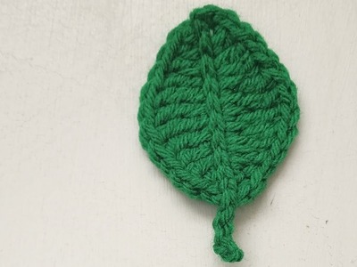 How to crochet a Leaf Tutorial | Learn to crochet