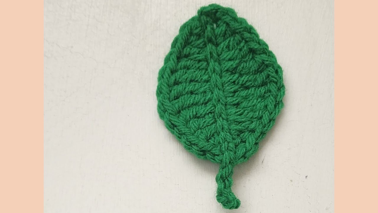 How to crochet a Leaf Tutorial | Learn to crochet