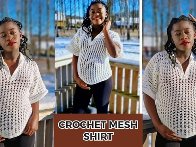 HOW TO CROCHET A MESH SHIRT