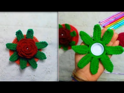How to crochet a Mini Flower Basket \Pot Tutorial @shcrochet9166 #Crochet #flower #pot