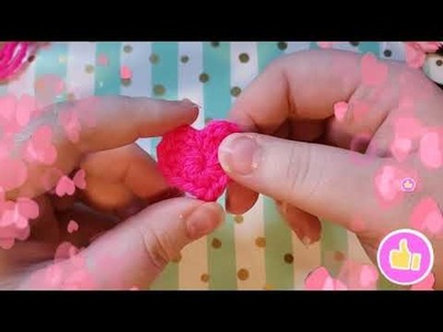 How To Crochet a MINI Heart ???? 5 Min Project! Tiny Little Heart Crochet Tutorial