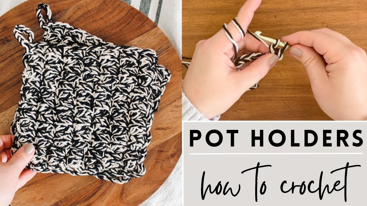 How to Crochet a Pot Holder | Free Crochet Pot Holder Pattern | Crochet Sedge Stitch