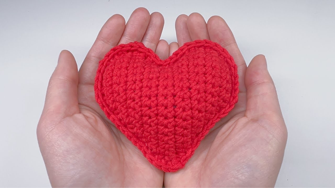 ❤️ How to Crochet a Red Heart | Gift for Valentine Day | Keychain | Accessories | DIY