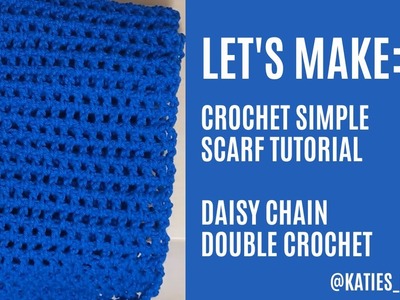 How to crochet a scarf   easy crochet instructions for beginners   double crochet