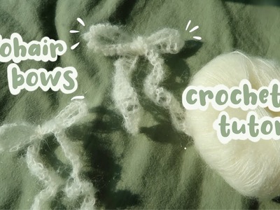 How to crochet bows for beginners | pinterest mohair bows crochet tutorial