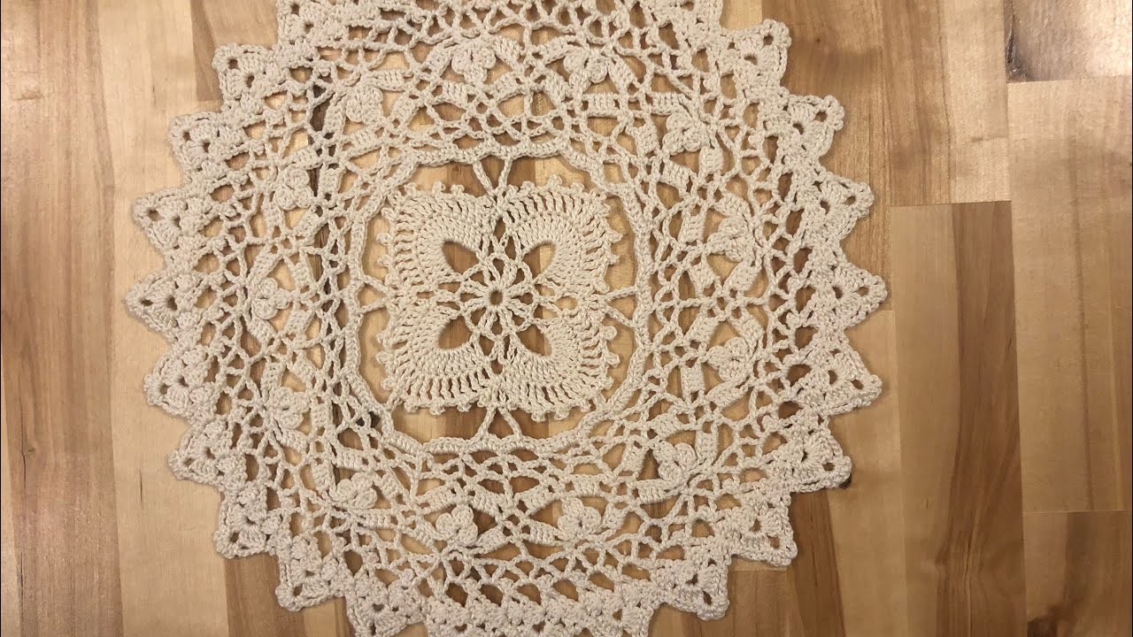????HOW TO CROCHET COLLAR OR DOILY WITH SAME PATTERN????PART 2