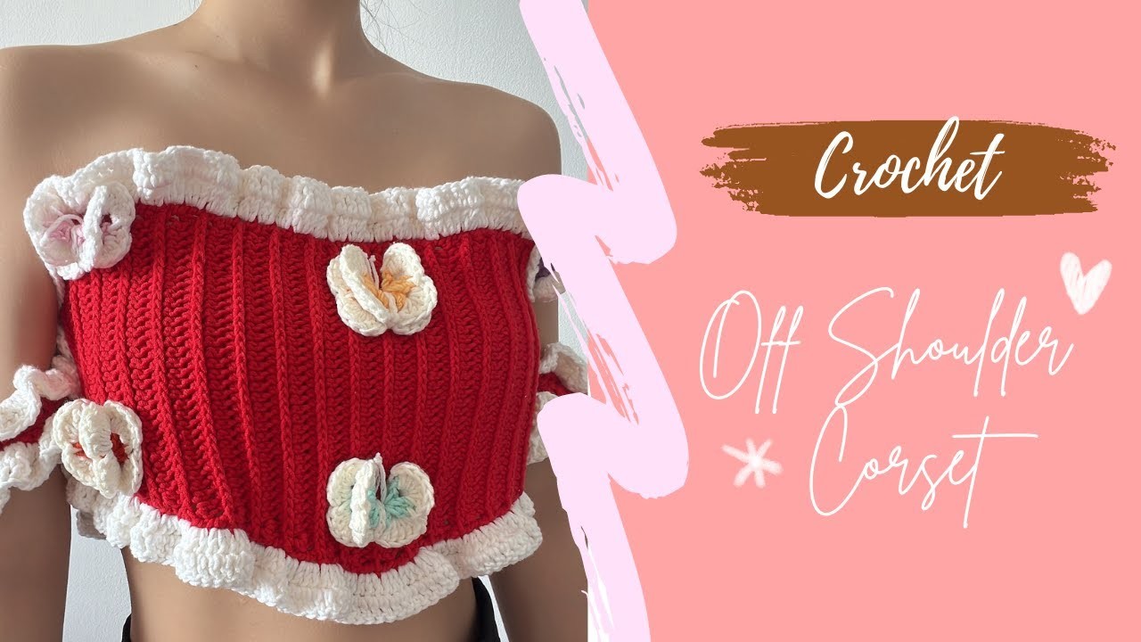 How To Crochet Corset Top | Crochet Crop Top | Crochet With Hannah
