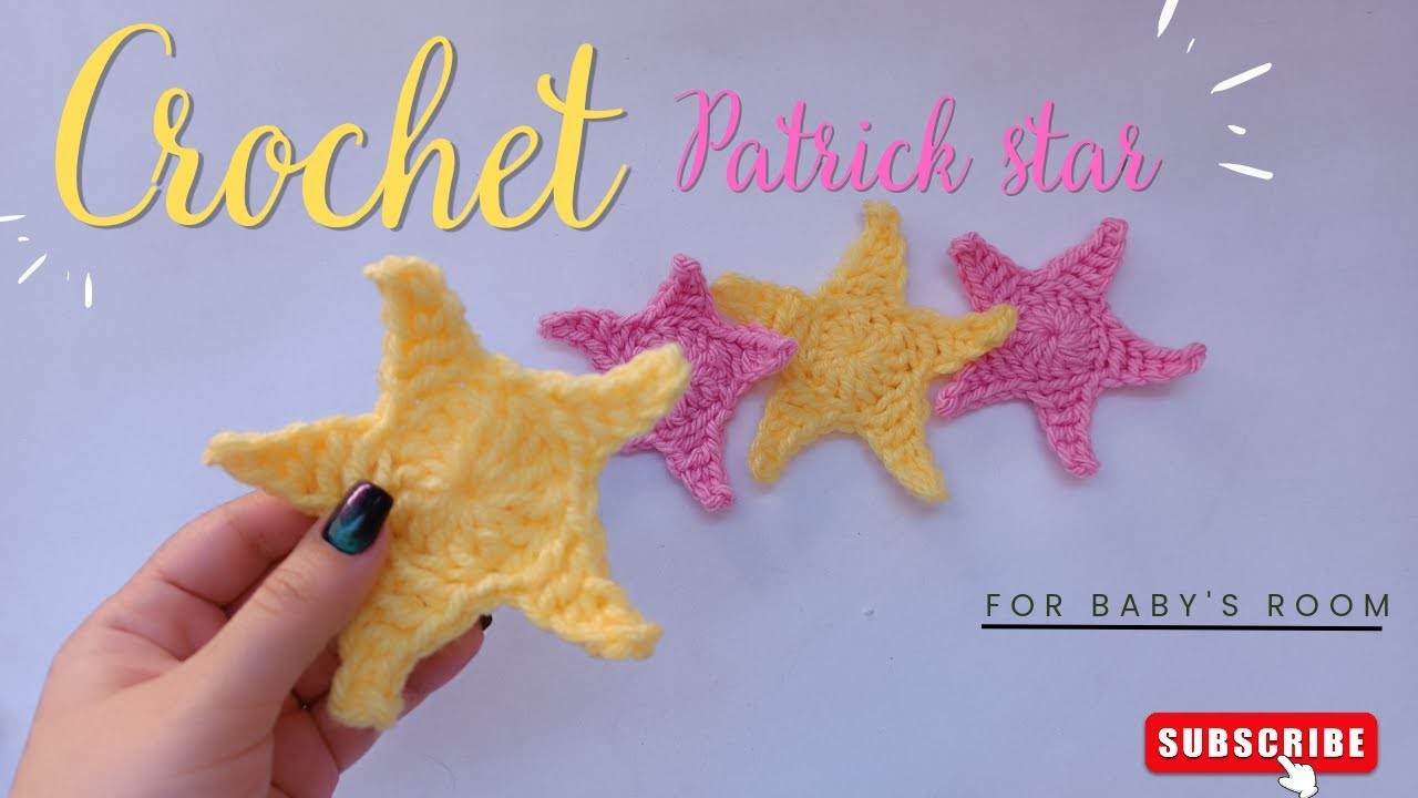How to crochet cute star ⭐- easy crochet star for  decor⭐ #crochet #diy #decoration