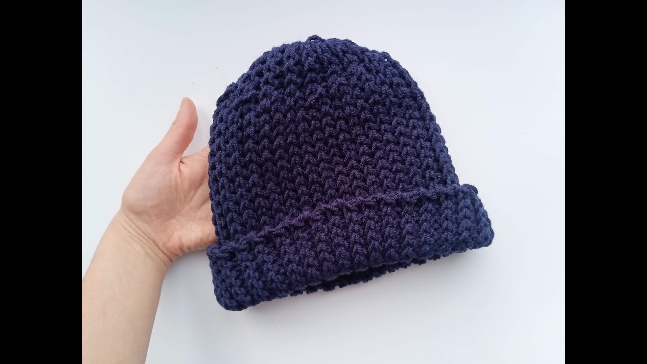 How to crochet Men Beanie. Fast and simple crochet hat