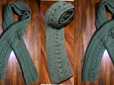 How To Crochet Scarf For both Gender.Quick and Easy Scarf