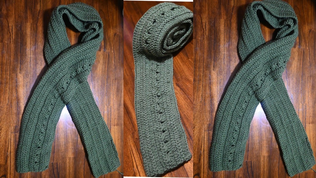 How To Crochet Scarf For both Gender.Quick and Easy Scarf