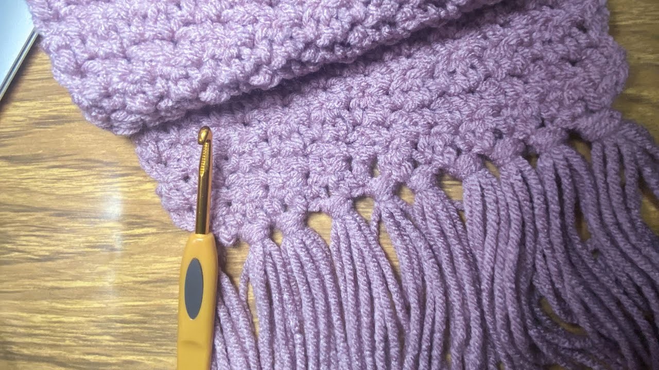 How to Crochet Scarf in one hour or less | Easy to follow