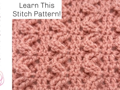 How To Crochet Stitch Pattern with ZigZags for Scarfs and Blankets! ????