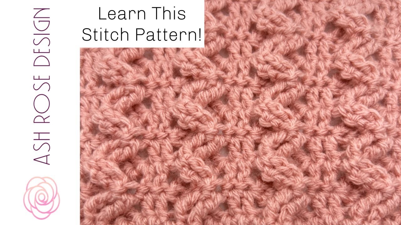 How To Crochet Stitch Pattern with ZigZags for Scarfs and Blankets! ????