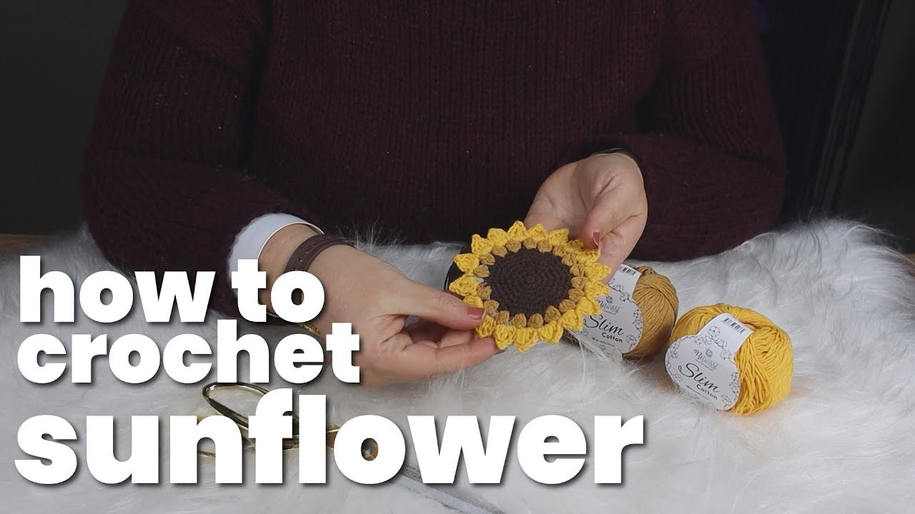 HOW TO CROCHET SUNFLOWER? #howto