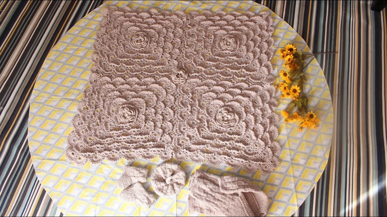 How to crochet Super easy Baby Blanket ( part 2 ) Beginners friendly