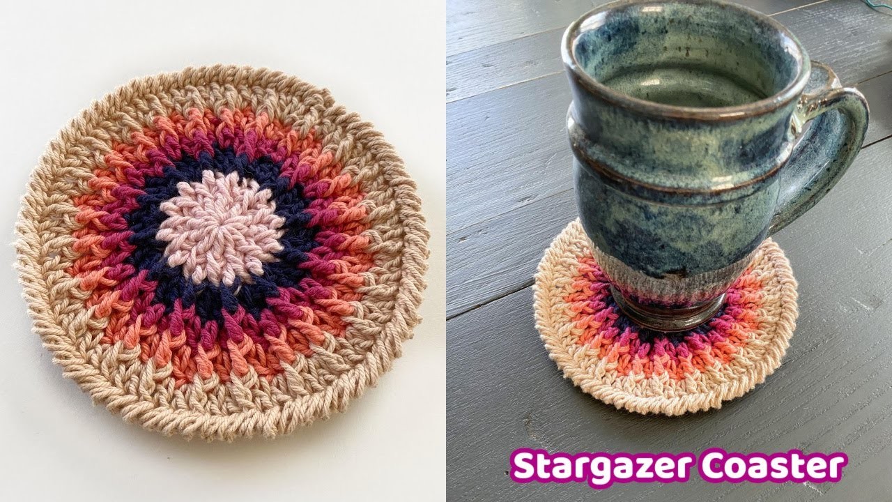 How to Crochet the Stargazer Coaster - Complete Tutorial