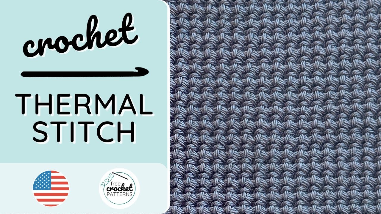 How to crochet the Thermal Stitch | Crochet Stitch for Potholders | free-crochet-patterns.com