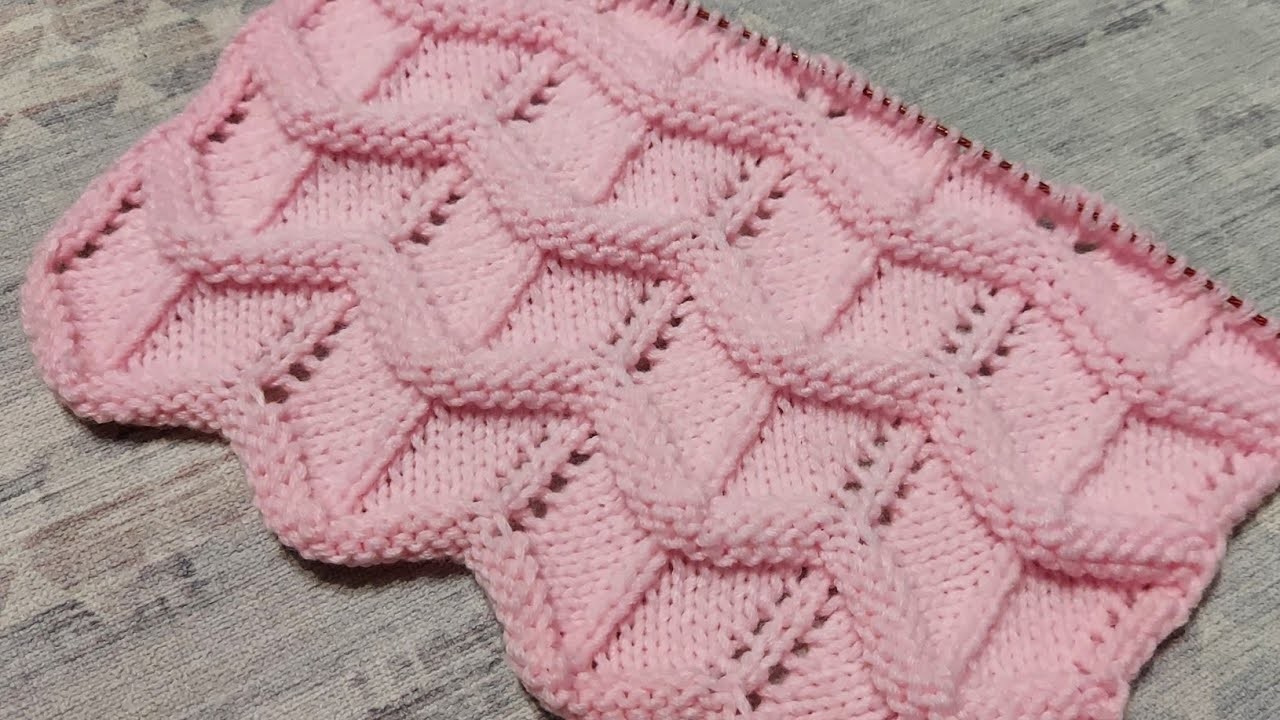 Lace Relief Knitting Pattern