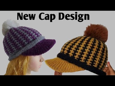New cap topi design tutorial.easy topi ka design in hindi.ladies cap design.gent gents cap knitting