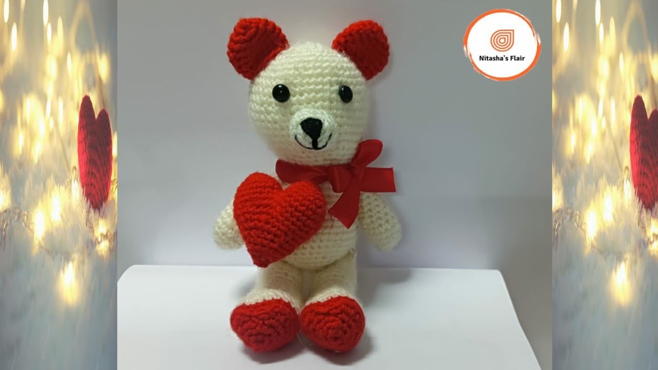 Part - 1 How to crochet Teddy Bear Valentine's Day Special I Diy Teddy Bear for Valentine's Day I