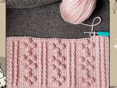 Perfect Crochet Stitch Pattern for Pillows, Baby Blankets, Sweaters and more! | How To Crochet