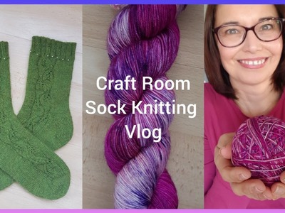 Simply in Stitches Craft Room Sock  knitting Vlog