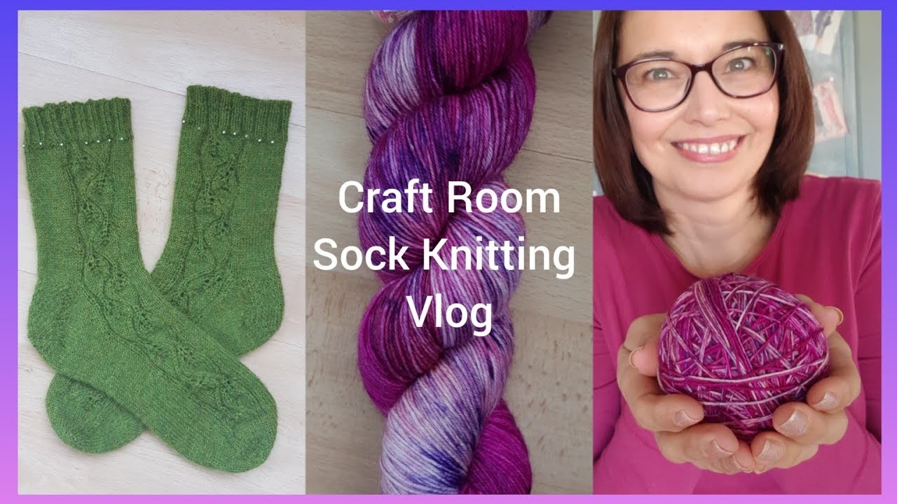 Simply in Stitches Craft Room Sock  knitting Vlog