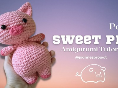 Sweet Pig Amigurumi Crochet Pattern Tutorial How to Crochet Animal Head - Joanne Projects Part 2