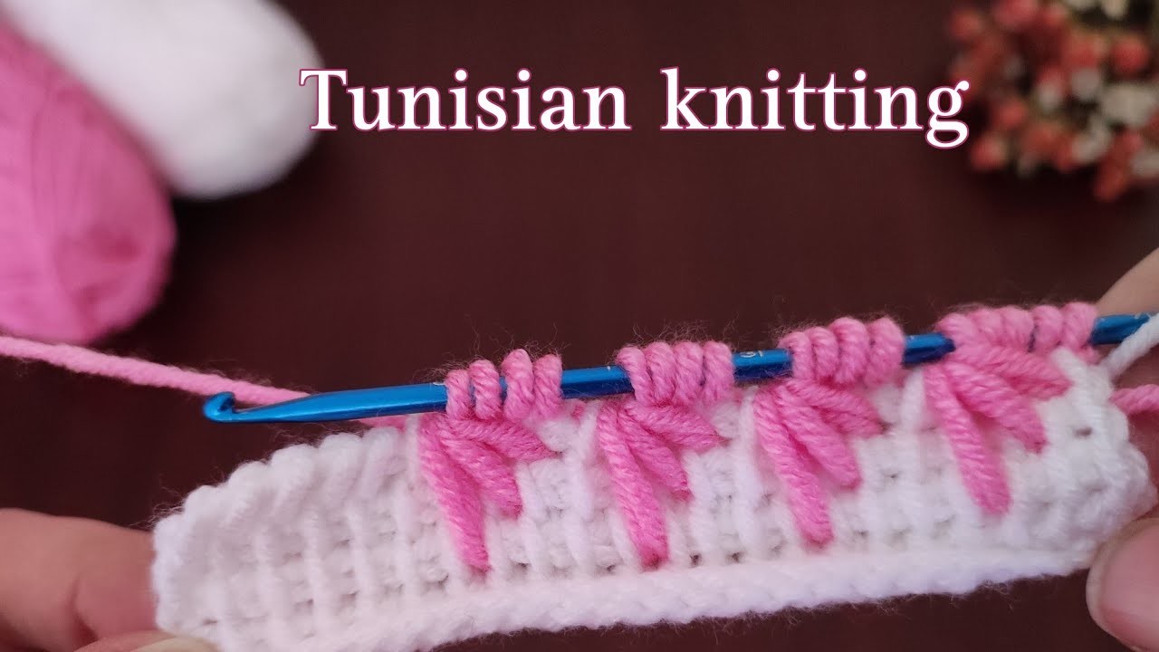 Tunisian knit stitch|very easy Tunisian knitting pattern