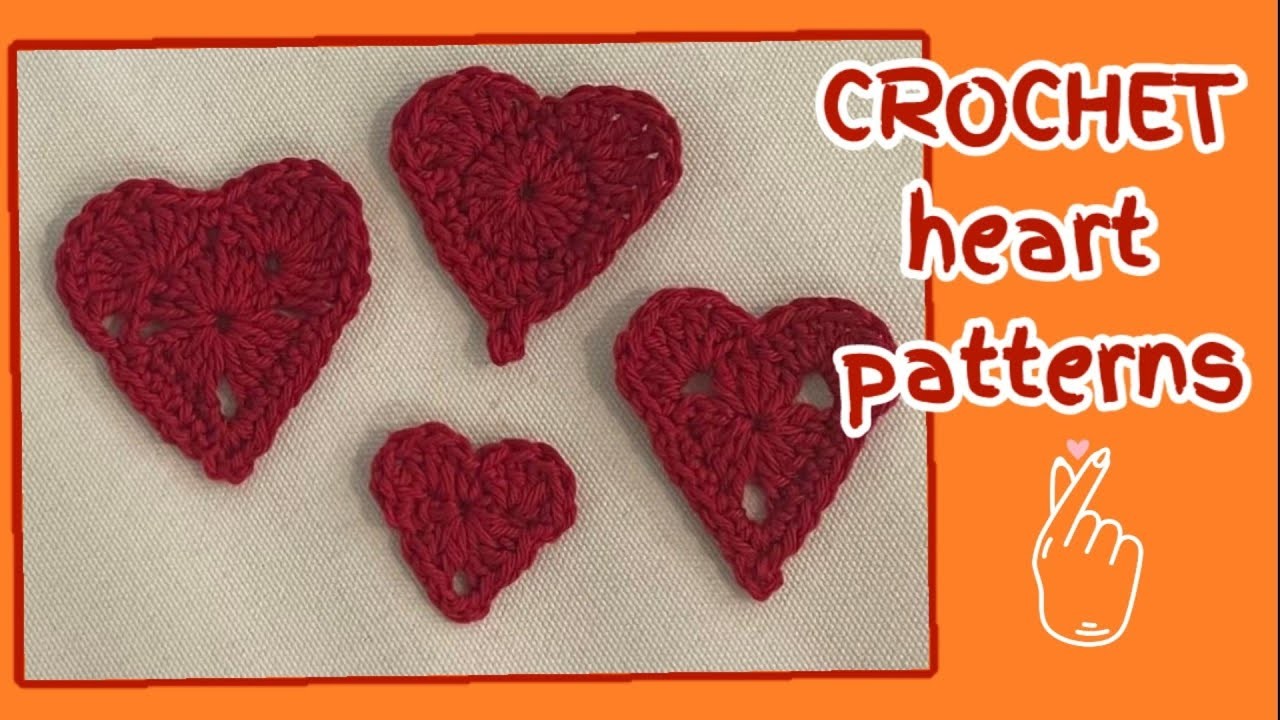 ???? Valentines day crochet heart: how to crochet a heart for beginners step by step: 4 easy patterns