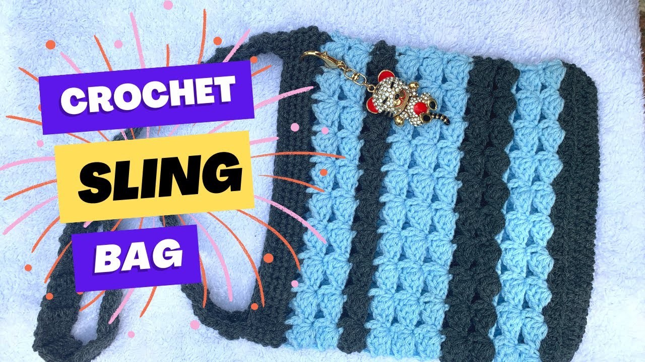Very easy Crochet sling bag | How to crochet a sling bag