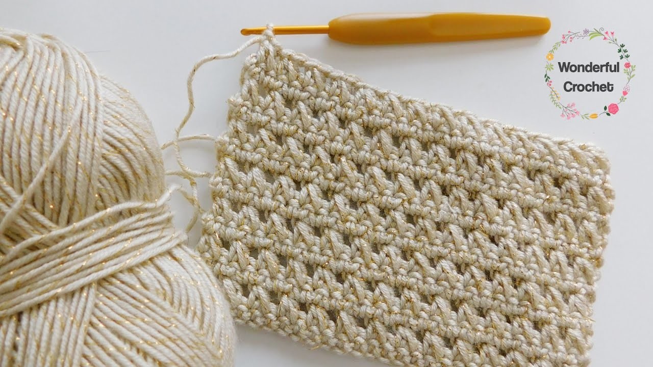 Wonderful Crochet STITCH. Easy crochet for beginners. Crochet patterns. How to crochet ????