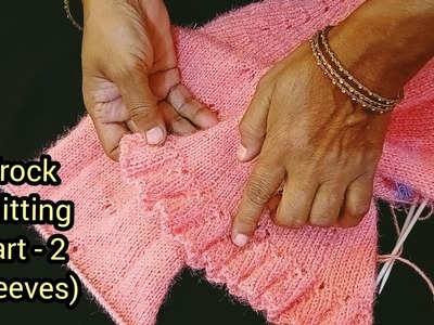 Woolen frock knitting video part-2 | hand knitting baby frock #sweater #knitting  @FbbFashionWorld