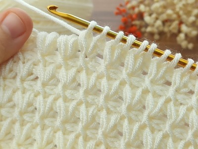 Wow????????Very easy Tunisian crochet baby blanket online tutorial for beginners #crochet #tunisiancrochet