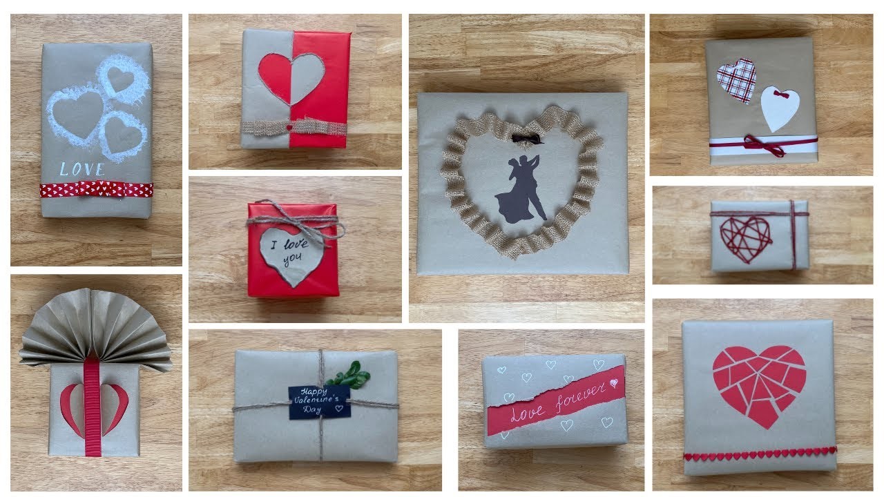 10 Wrapping Gifts Ideas on Valentine's Day, DIY.