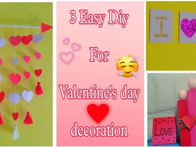 3 easy Valentine's day diys ????❤️. room decoration. #diy #handmade #MK crafts
