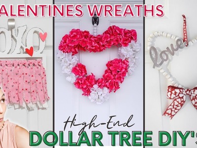 3 HIGH END Dollar Tree VALENTINE'S DAY DIY's | Last Minute Valentine's Day DIY's & DECOR 2023