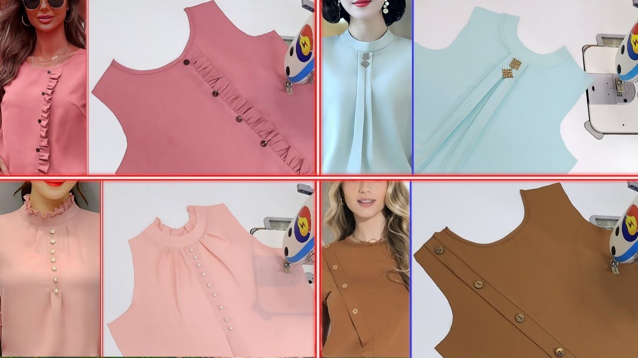 4 Sewing Tips Collar Neck Design | Technique Sewing For Beginner