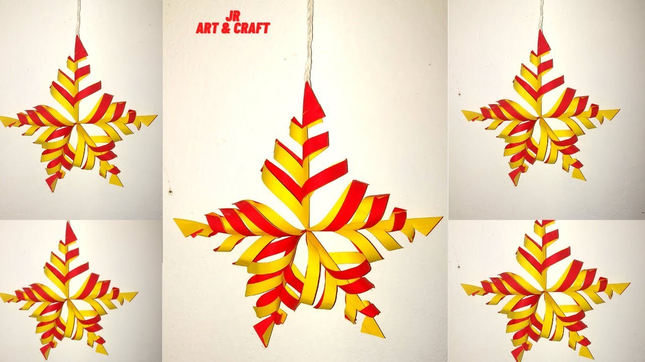 5 Minute Craft | How to Make Wall Hanging with Paper | Wall Decoration | Paper Star Craft | DIY