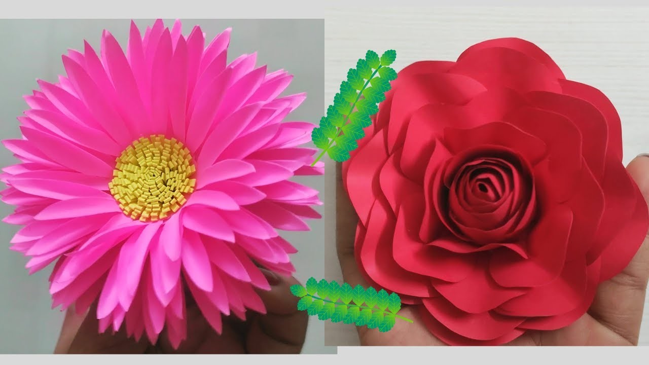 Amazing Paper Flower Making | DIY Home Decor | Simple Flower Making | Paper Flowers | DIY Flowers