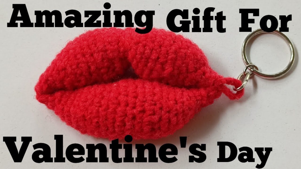 Amazing Valentine's Day Gift| Crochet Lip Key Holder|chain|Amigurumi| DIY|Ani's Tech Factory|Part-2