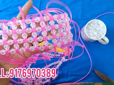 Beads Handbag | Wire Basket | Cell: 9176970389